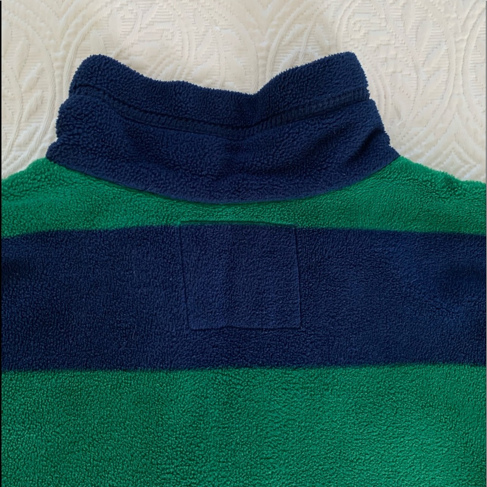 Children’s Place Set Boys S (5/6) Blue Green Stripes Fleece Top Pants - Picture 8 of 16